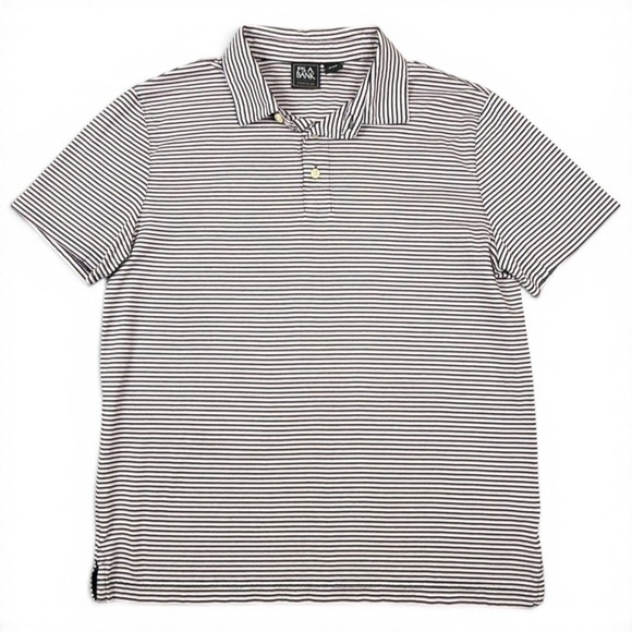 Jos. A. Bank Other - JOS A Bank Traveler Polo Shirt Mens M Navy White Pink Preppy Microstripe Cotton